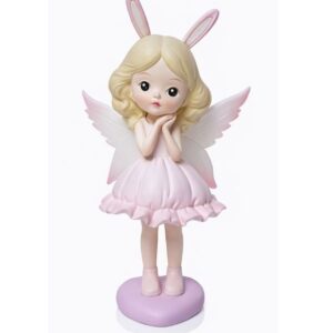 Petite Fée cheuveux jaune oreilles de lapin - 11,5cm