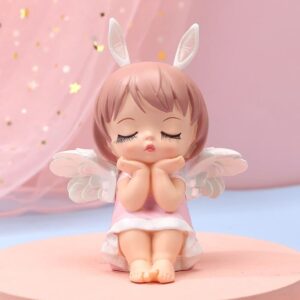 Petit ange qui pense rose - 11,5cm