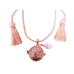 Bola de grossesse Fleur de Vie rose gold