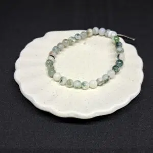 Bracelet perles d'Agate 'Arbre' - 6mm
