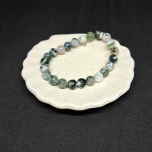Bracelet perles d'Agate 'Arbre' - 8mm