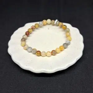 Bracelet perles d'Agate 'Crazy Lace' - 6mm