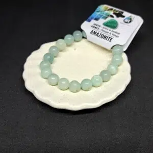 Bracelet perles d'Amazonite (qualité extra) - 10mm