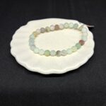 Bracelet perles d'Amazonite 'Multi' (dépolies/mates) - 6mm