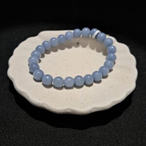 Bracelet perles Angélite - 8mm