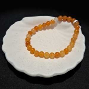Bracelet perles Aventurine orange - 6mm