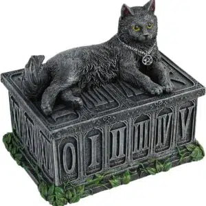 Boîte de Tarot Fortune's Watcher Noir Résine 17 cm.