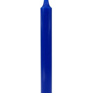 Bougie bleu roi teintée dans la masse.