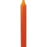 Bougie orange teintée dans la masse