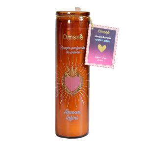 Bougie de prière : Amour infini - Omsaé.