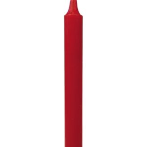Bougie rouge vif teintée dans la masse.