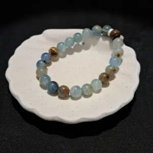 Bracelet perles Calcite Bleue - 8mm
