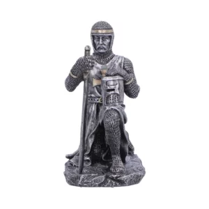 Satuette de chevalier médiéval : Le serment - 15 cm.