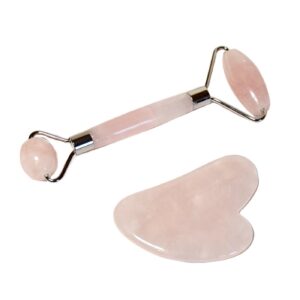 Coffret massage quartz rose.