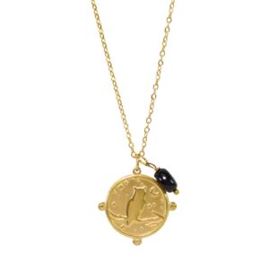 Collier Totem : La Chouette (Onyx).