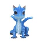 Statuette dragon de glace bleu.