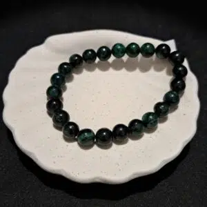 Bracelet perles Emeraude - 8mm