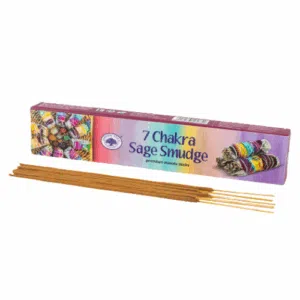Boite de bâtons d'encens 7 Chakra Sage Smudge (Green Tree).