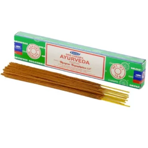 Boîte d'encens en bâtons Ayurveda (Satya).