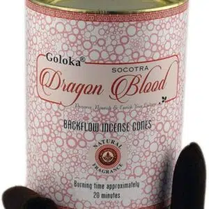 Boîte d'encens backflow dragon blood, Goloka.