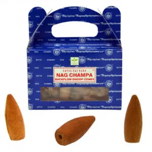 Boîte d'encens backflow Nag Champa - Satya.