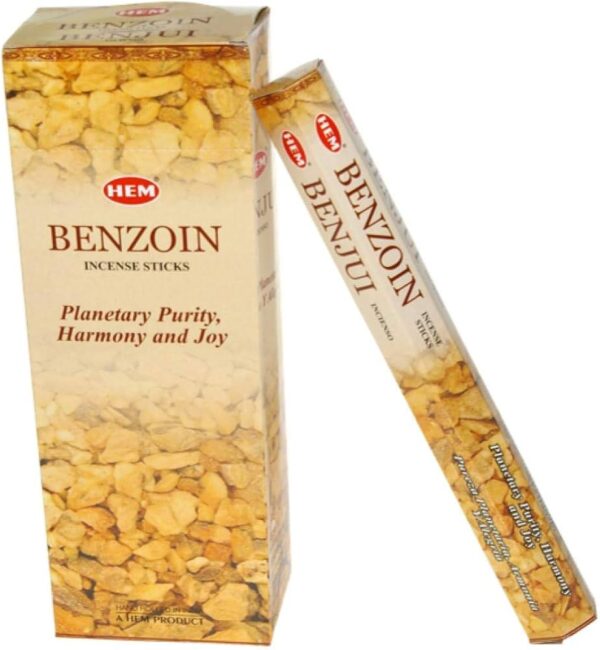 Boîtes d'encens Benjoin HEM.