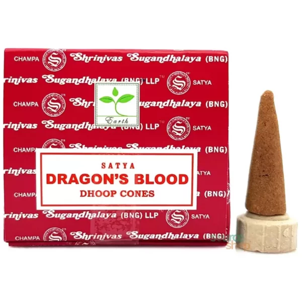 Boîte d'encens en cônes Dragon's Blood - Satya.