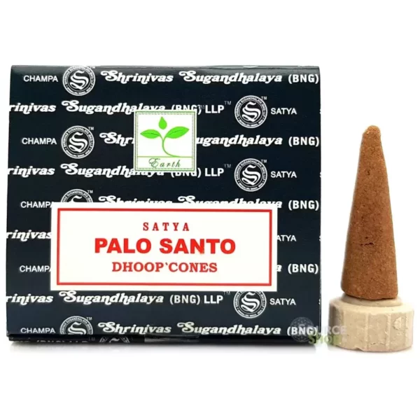 Boîte d'encens en cônes Palo Santo - Satya.