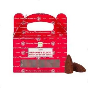Boîte d'encens en cônes "backflow" Dragon's Blood Satya.