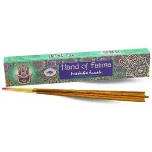 Boîte de bâtons d'encens : Hand of Fatima (Main de Fatima) - Green Tree.
