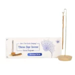 Boîte d'encens tibétain avec porte encens Himalaya.