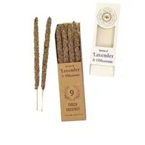 Boîte de bâtons d'encens naturels Botanical : Lavande & Oliban - Green Tree.
