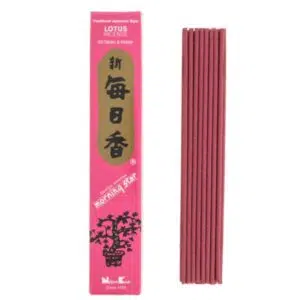 Boîte d'encens japonais lotus Morning Star.