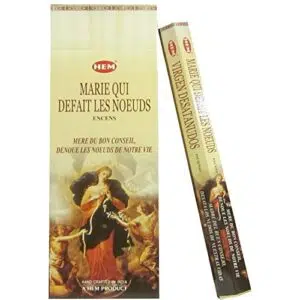 Boîtes d'encens Marie qui défait les noeuds HEM.