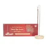 Boîte d'encens tibétain avec porte encens méditation.