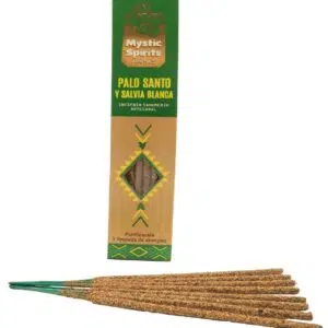 Boîte d'encens Mystic Spirit, palo santo et sauge blanche.