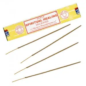 Boîte de bâtons d'encens Satya Spirtual Healing.