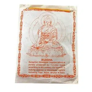 Sachet d'encens en poudre tibétain Buddha.