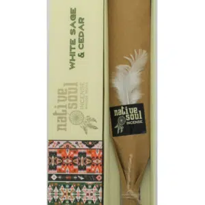 Boîte d'encens Native Soul White Sage & Cedar.