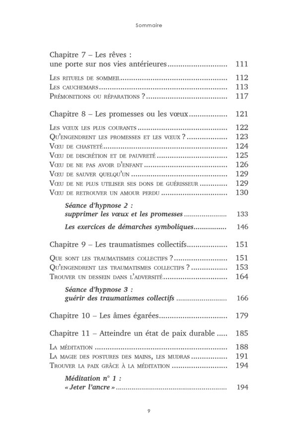 Livre Faire la paix avec ses vies antérieures;