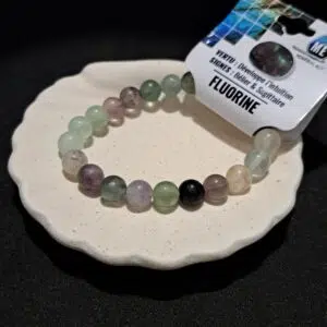 Bracelet perles Fluorine - 8mm