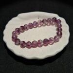 Bracelet perles Fluorite violette - 8mm