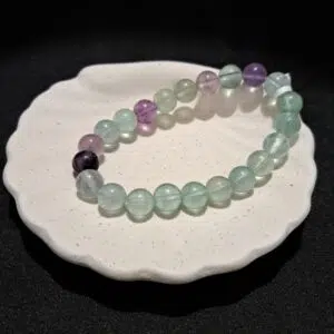 Bracelet perles Fluorite - 8mm