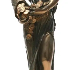 Statue résine et bronze de Fortuna/Tyché, Déesse de l'Abondance.