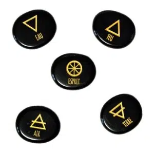 Galets : 5 éléments (Obsidienne Noire).