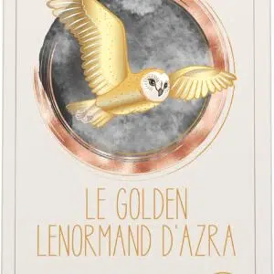 Coffret : Golden Lenormand d'Azra - Jeu de Cartes divinatoire - 36 Cartes avec Livret Explicatif en français.