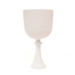 Graal en cristal chantant blanc.