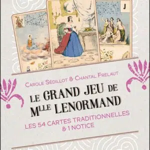 Coffret : Le Grand Jeu de Mlle Lenormand - Les 54 cartes traditionnelles & 1 notice.