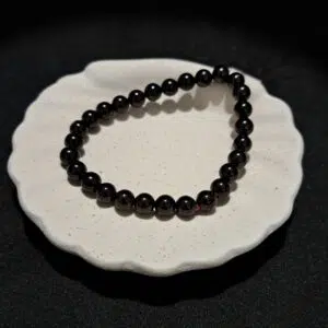 Bracelet perles Grenat - 6mm