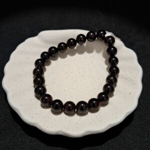 Bracelet perles Grenat - 8mm
